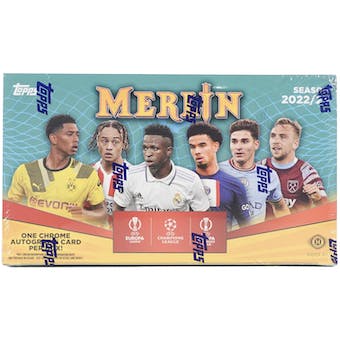 2022-23 Merlin Chrome UEFA Club Competitions Soccer Hobby Box