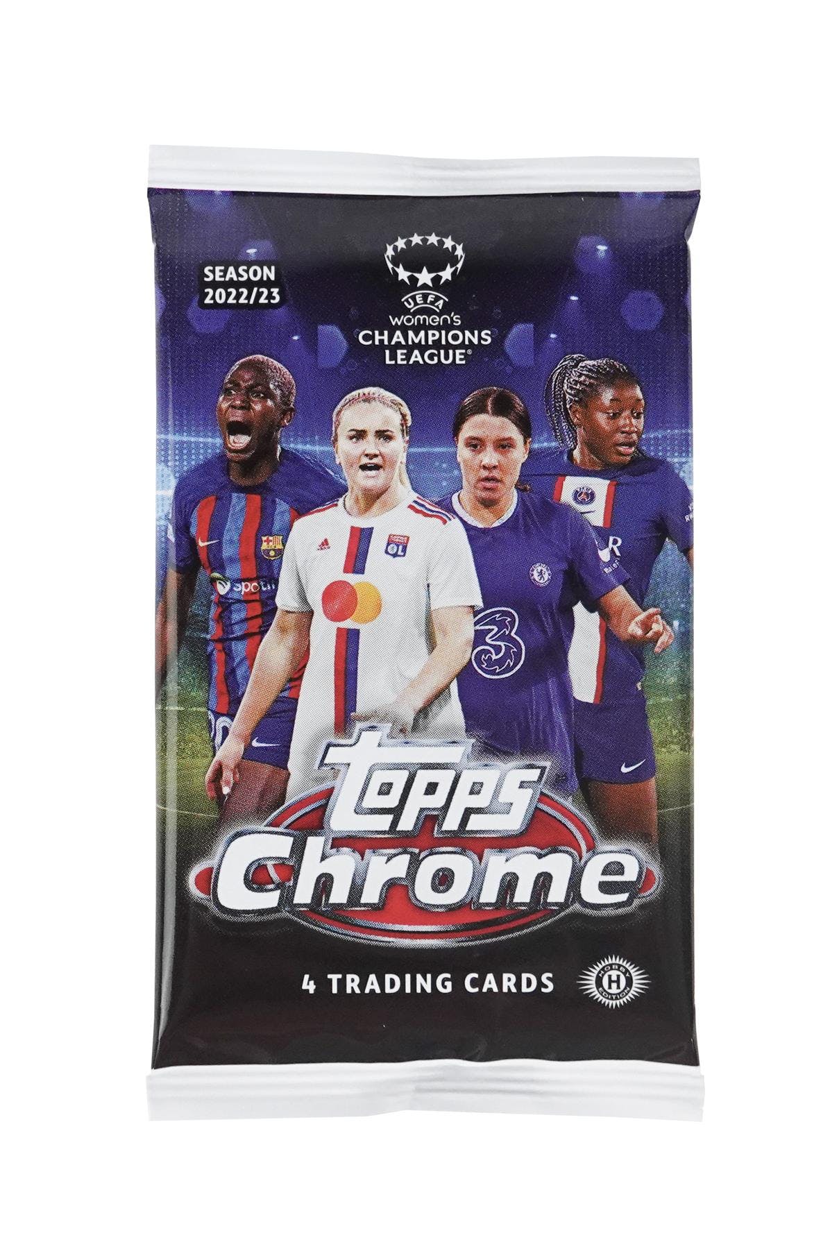 2022-23 Topps Chrome UEFA Women's Champions League Soccer Hobby Pack