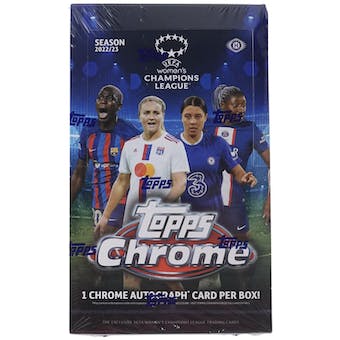 2022-23 Topps Chrome UEFA Women's Champions League Soccer Hobby Box | Eastridge Sports Cards