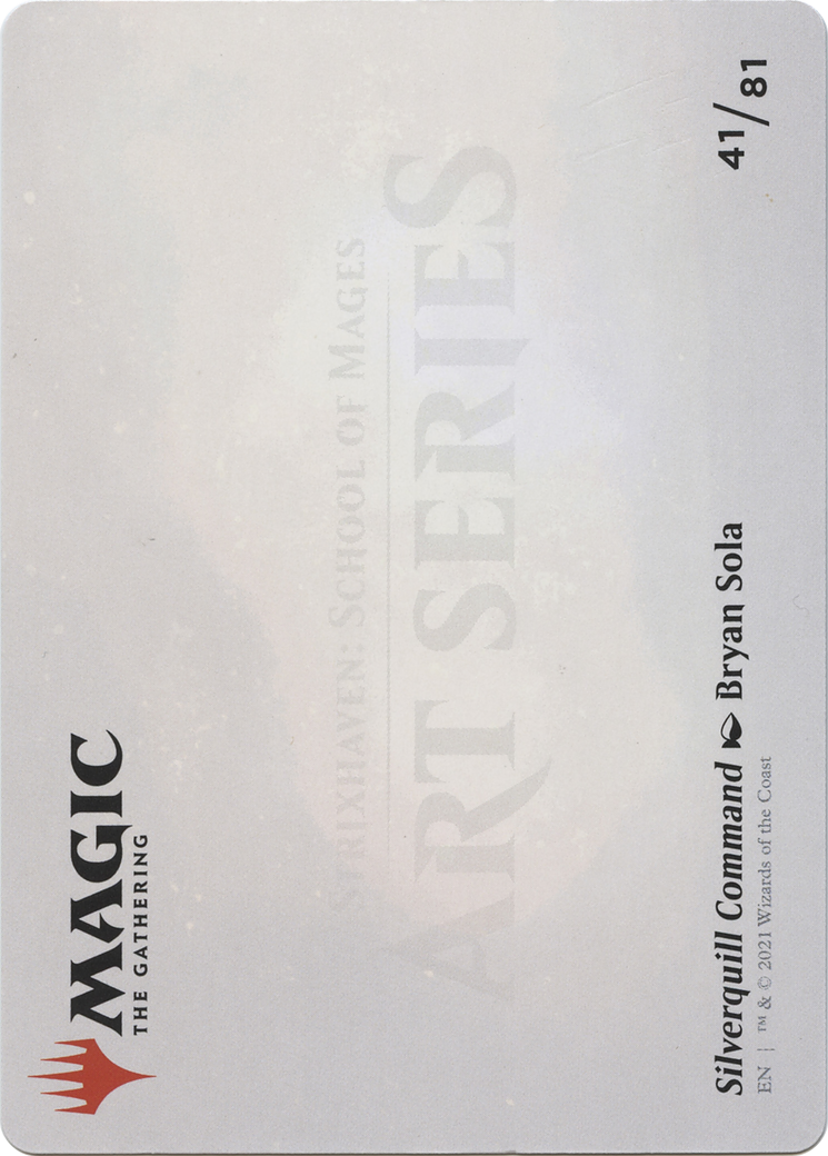 Silverquill Command // Silverquill Command (ASTX-041) - Strixhaven Art Series (Borderless)