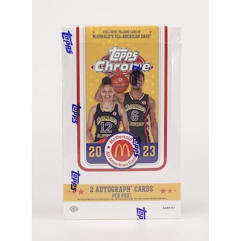 2023 Topps McDonald's All American Chrome Basketball Hobby Box
