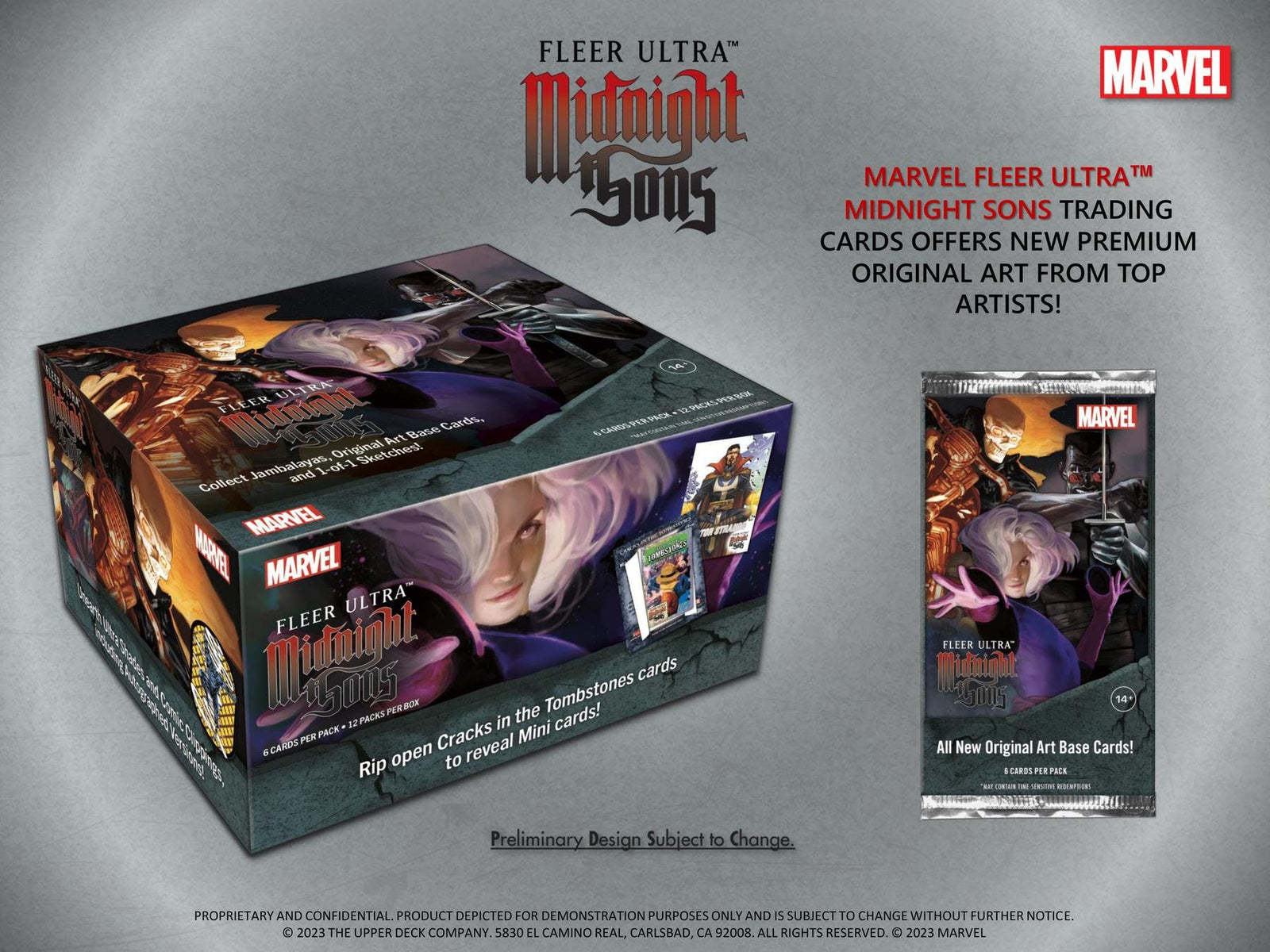 2023 Upper Deck Marvel Fleer Ultra Midnight Sons Hobby Pack