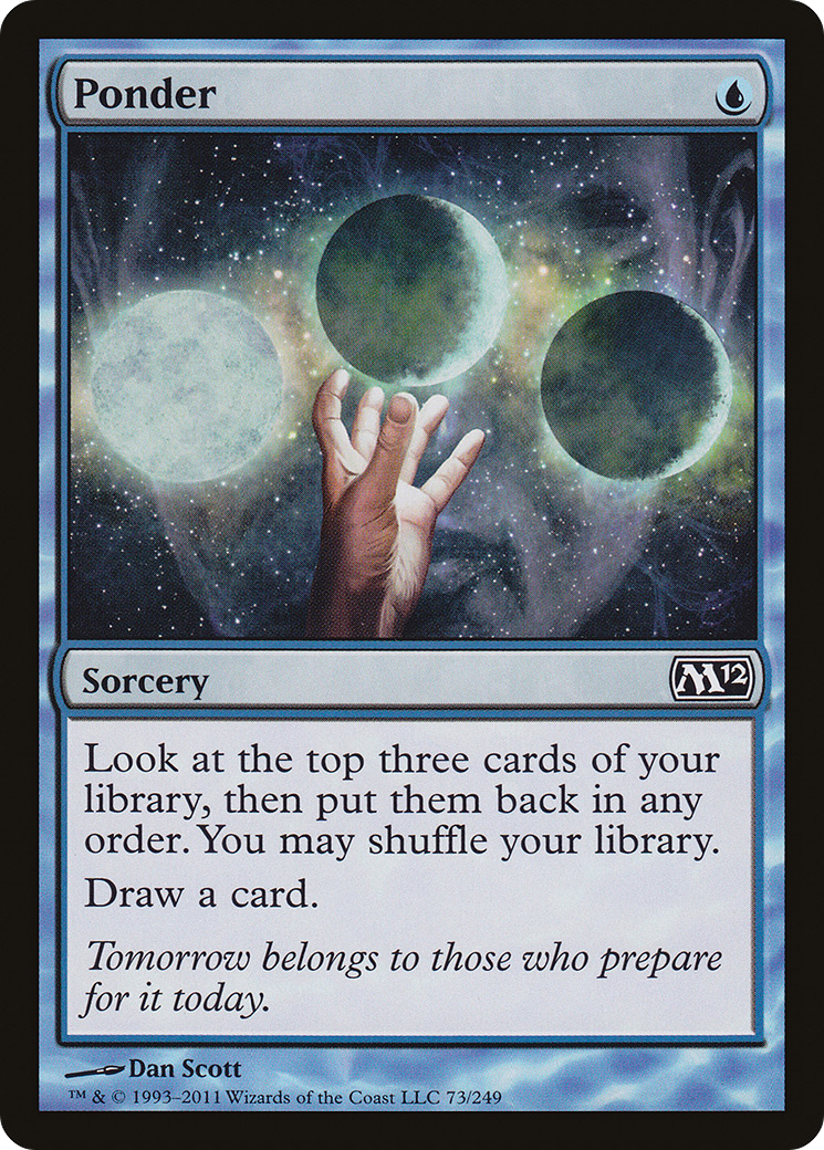 Ponder (M12-073) - Magic 2012 Foil