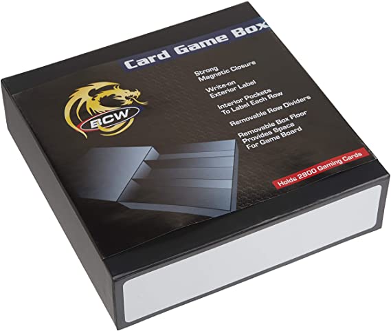 BCW Gaming Card Box 3 Row - Black