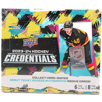 2023-24 Upper Deck Credentials Hockey Hobby Box