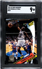 1992-93 Topps Archives Gold #150 Shaquille O'Neal SGC 9 (Rookie) | Eastridge Sports Cards