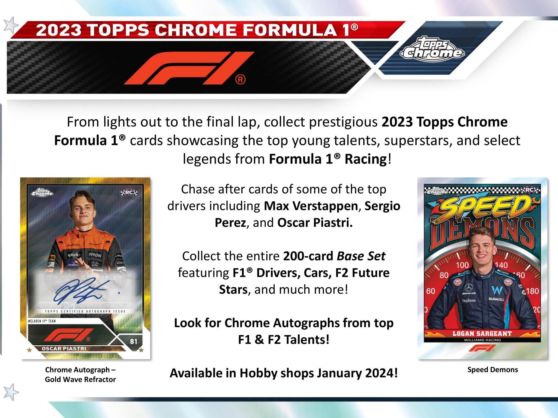 2023 Topps Chrome Formula 1 Hobby Pack | Eastridge Sports Cards