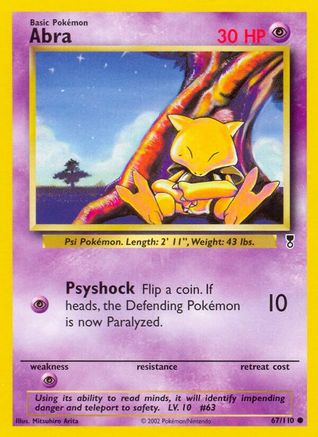 Abra (067/110) Reverse Holofoil [Legendary Collection] - Common
