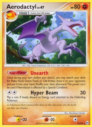 Aerodactyl (013/99) Reverse Holofoil [Arceus] - Rare