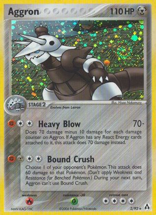 Aggron (2/92) Reverse Holofoil [Legend Maker] - Holo Rare