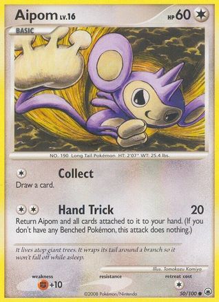 Aipom (050/100) Reverse Holofoil [Majestic Dawn] - Common