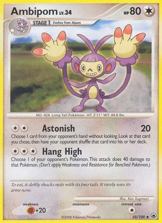 Ambipom (035/100) Reverse Holofoil [Majestic Dawn] - Uncommon