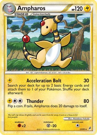 Ampharos (23/95) Reverse Holofoil [Call of Legends] - Rare