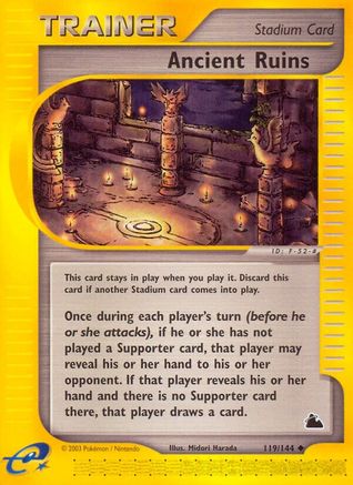 Ancient Ruins (119/144) Reverse Holofoil [Skyridge] - Uncommon