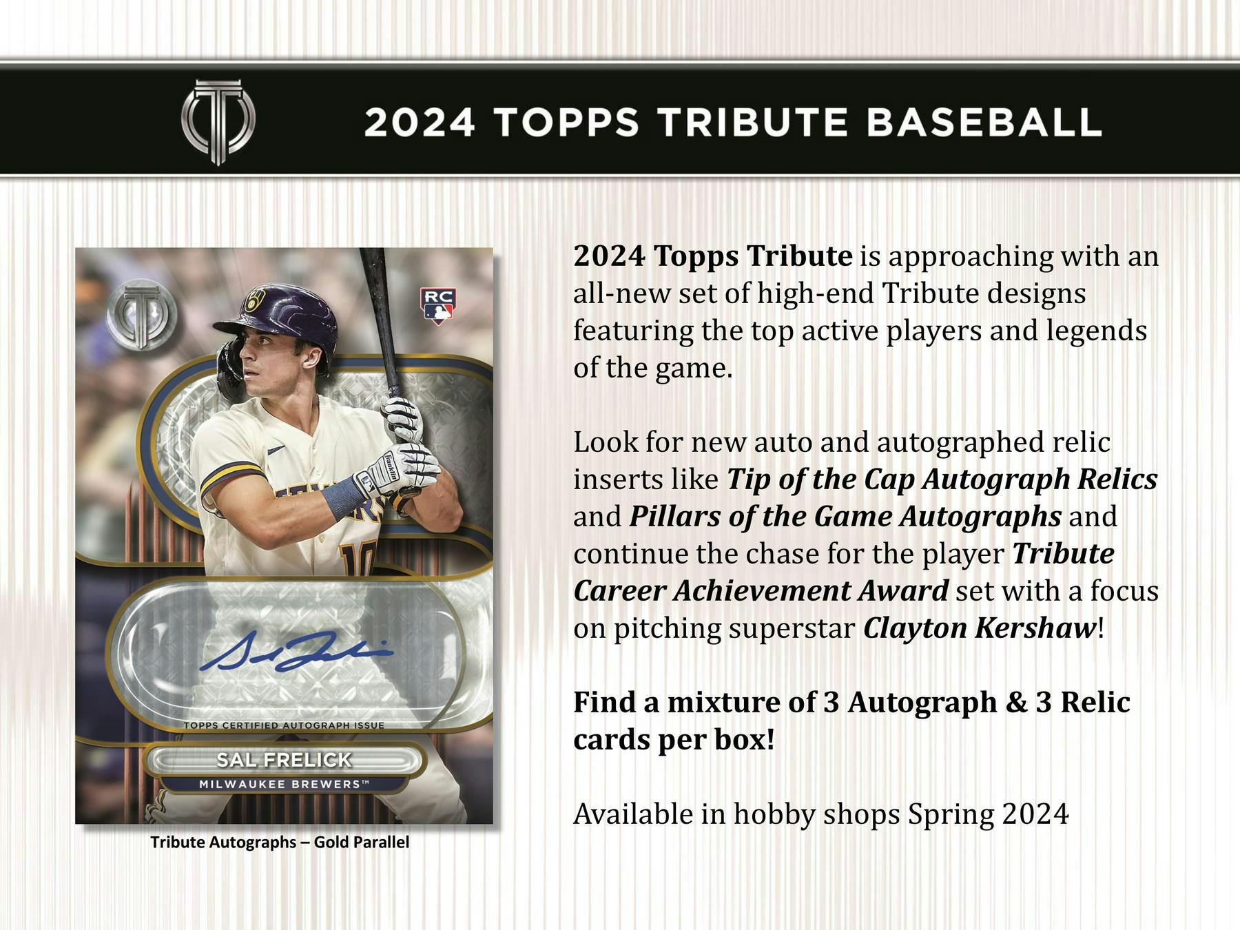 2024 Topps Tribute Baseball Hobby Pack | Eastridge Sports Cards