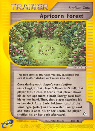 Apricorn Forest (118/147) Reverse Holofoil [Aquapolis] - Rare