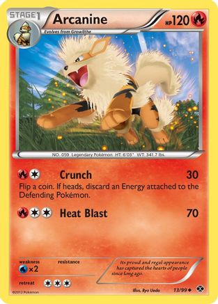 Arcanine (013/99) Reverse Holofoil [Next Destinies] - Uncommon