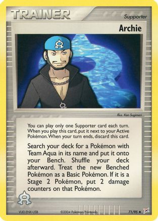 Archie (71/95) Reverse Holofoil [Team Magma vs Team Aqua] - Uncommon