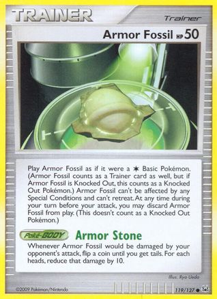 Armor Fossil (119/127) Reverse Holofoil [Platinum] - Common
