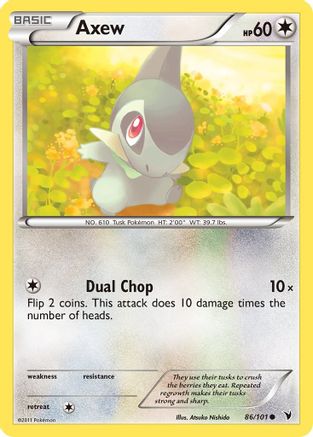 Axew (86/101) Reverse Holofoil [Noble Victories] - Common