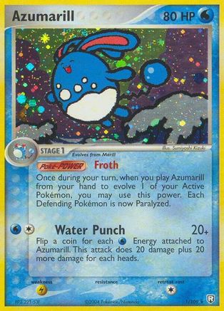 Azumarill (001/109) Holofoil [Team Rocket Returns] - Holo Rare