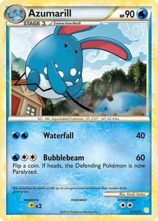 Azumarill (002/123) Reverse Holofoil [HeartGold SoulSilver] - Holo Rare