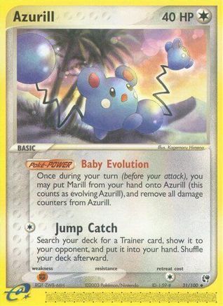 Azurill (031/100) Reverse Holofoil [Sandstorm] - Uncommon