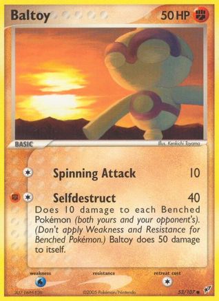 Baltoy (53/107) Reverse Holofoil [Deoxys] - Common