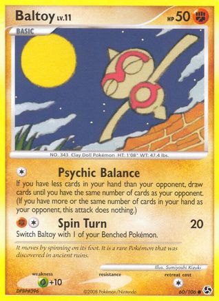 Baltoy (060/106) Reverse Holofoil [Great Encounters] - Common