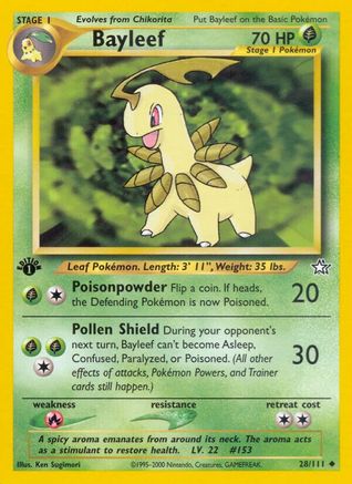 Bayleef (028/111) 1st Edition [Neo Genesis] - Uncommon