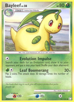 Bayleef (041/123) Reverse Holofoil [Mysterious Treasures] - Uncommon