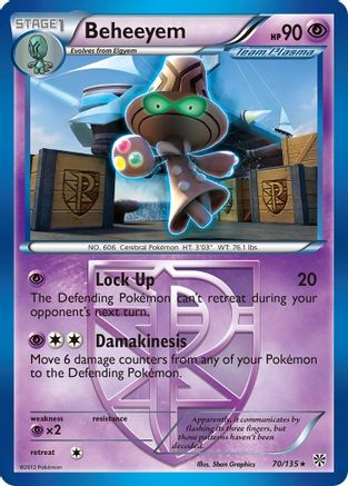 Beheeyem (Team Plasma) (70/135) Reverse Holofoil [Plasma Storm] - Rare