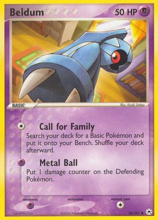 Beldum (054/101) Reverse Holofoil [Hidden Legends] - Common