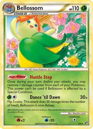 Bellossom (1/90) Reverse Holofoil [Undaunted] - Holo Rare