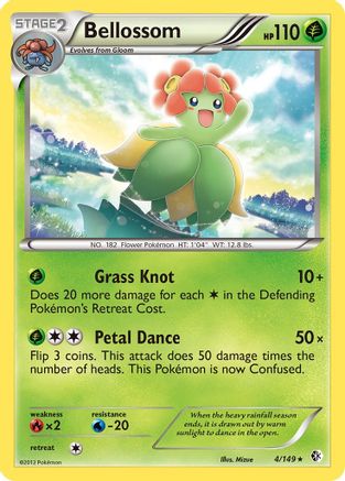 Bellossom (4/149) Reverse Holofoil [Boundaries Crossed] - Rare