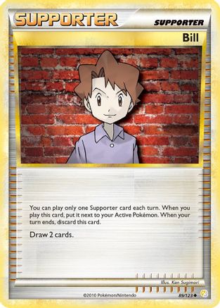 Bill (089/123) Reverse Holofoil [HeartGold SoulSilver] - Uncommon