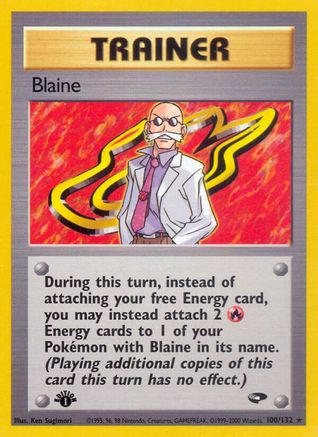 Blaine (100/132) 1st Edition [Gym Challenge] - Rare