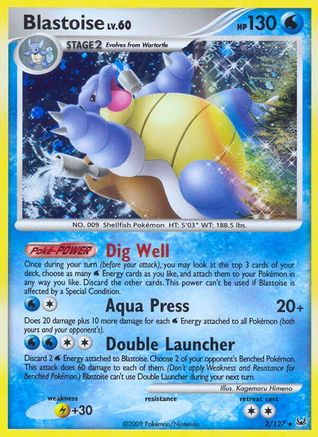 Blastoise (2/127) Reverse Holofoil [Platinum] - Holo Rare