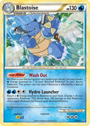 Blastoise (13/95) Reverse Holofoil [Unleashed] - Rare