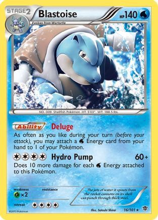 Blastoise (016/101) Reverse Holofoil [Plasma Blast] - Holo Rare