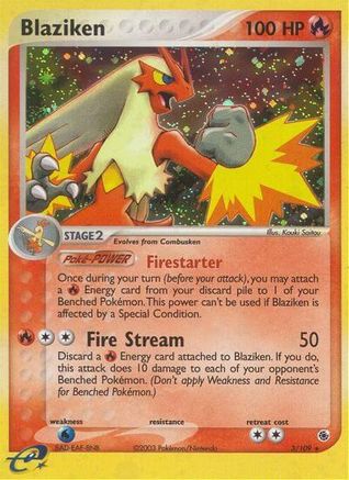 Blaziken (3/109) Holofoil [Ruby and Sapphire] - Holo Rare