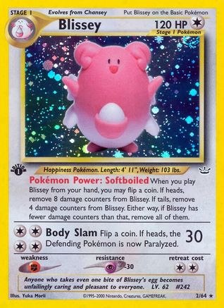 Blissey (2/64) 1st Edition Holofoil [Neo Revelation] - Holo Rare