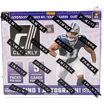 2023 Panini Donruss Clearly Football Hobby Box