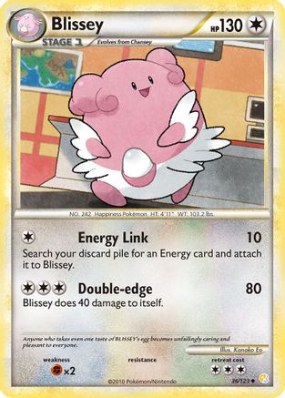 Blissey (036/123) Reverse Holofoil [HeartGold SoulSilver] - Uncommon