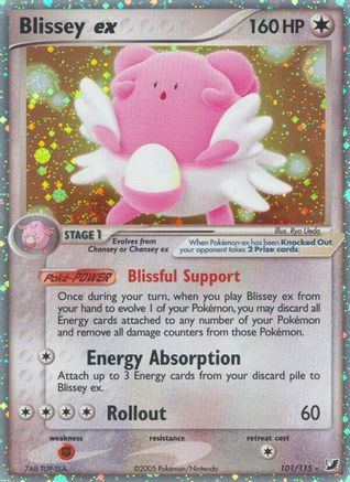 Blissey ex (101/115) Holofoil [Unseen Forces] - Ultra Rare