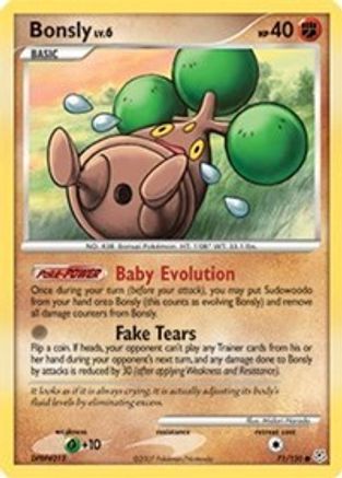 Bonsly (071/130) Reverse Holofoil [Diamond and Pearl] - Common