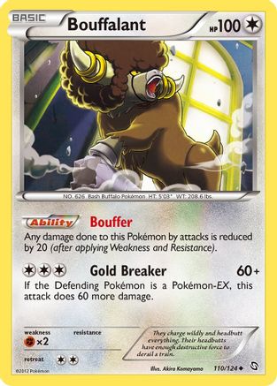Bouffalant (110/124) Reverse Holofoil [Dragons Exalted] - Uncommon