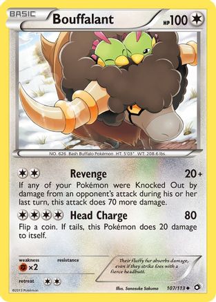 Bouffalant (107/113) Reverse Holofoil [Legendary Treasures] - Uncommon