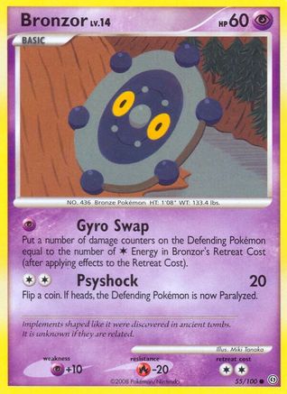 Bronzor (55/100) Reverse Holofoil [Stormfront] - Common