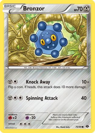 Bronzor (75/99) Reverse Holofoil [Next Destinies] - Common